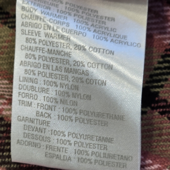 Vintage Liz Claiborne Pink Hooded Coat Jacket Plaid Lining Womens Large NEW - Picture 14 of 16